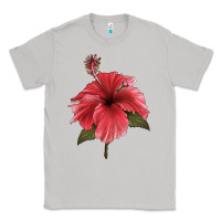 Moon Dust Puerto Rican Hibiscus Flower Illustrations Classic Tee - LillyAllenDesigns