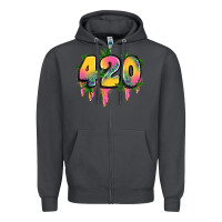 Smoke 420 cannabis Zipper Hoodie - Artiststas