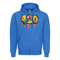 True Royal 420 cannabis Zipper Hoodie - Artiststas