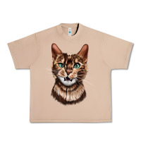 Burro Bengal Cat Face Urban Heavy Tee - LillyAllenDesigns