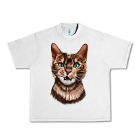 Bengal Cat Face Urban Heavy Tee | Teevron