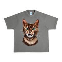 Tornado Bengal Cat Face Urban Heavy Tee - LillyAllenDesigns