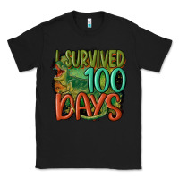Black i survived 100 days Classic Tee - MaliasSmallBusiness