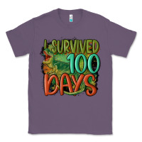 Lavender i survived 100 days Classic Tee - MaliasSmallBusiness