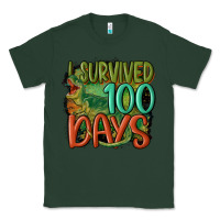 Sports Green i survived 100 days Classic Tee - MaliasSmallBusiness
