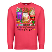Cardinal Hallothanksmas coffee cups Premium Sweatshirt - texasbilliewilder