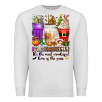 Hallothanksmas Coffee Cups Premium Sweatshirt | Teevron