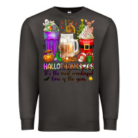 Smoke Hallothanksmas coffee cups Premium Sweatshirt - texasbilliewilder