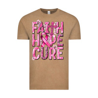 Faith Hope Cure Cancer Vintage Tee | Teevron