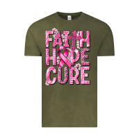 Vintage Olive faith hope cure cancer Vintage Tee - NancyCooperArtShop