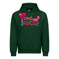 Forest Green Cupid can suck it Valentine's Day Urban Hoodie - FaDigitalArtStudio