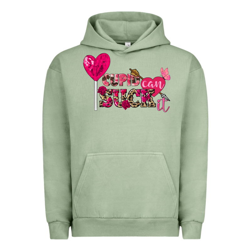 Cupid Can Suck It Valentine's Day Urban Hoodie by FaDigitalArtStudio | Teevron