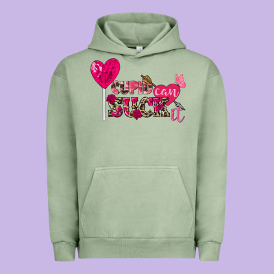 Cupid Can Suck It Valentine's Day Urban Hoodie Designed By Fadigitalartstudio