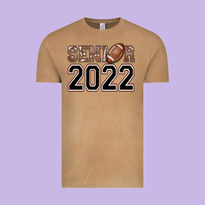 Senior Football Vintage Tee Designed By Adodesignshop