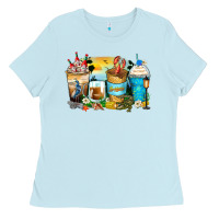 Baby Blue louisiana coffee cups Ladies Tee - Zillion Design Studio