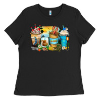 Black louisiana coffee cups Ladies Tee - Zillion Design Studio