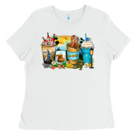 White louisiana coffee cups Ladies Tee - Zillion Design Studio