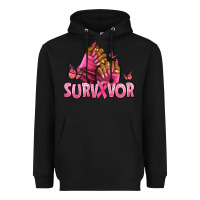 Black Breast Cancer survivor afro nails Heavyweight Hoodie - NancyCooperArtShop