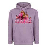 Lavender Breast Cancer survivor afro nails Heavyweight Hoodie - NancyCooperArtShop