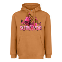 Meerkat Breast Cancer survivor afro nails Heavyweight Hoodie - NancyCooperArtShop