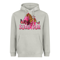 Breast Cancer Survivor Afro Nails Heavyweight Hoodie | Teevron