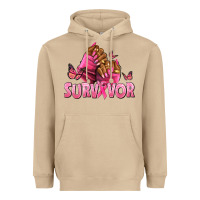 Mushroom Breast Cancer survivor afro nails Heavyweight Hoodie - NancyCooperArtShop
