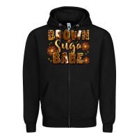 Black brown suga babe Zipper Hoodie - Artiststas