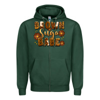 Sports Green brown suga babe Zipper Hoodie - Artiststas