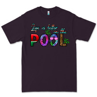 Plum life is better İn the pool Premium Tee - CowhideDigitalArt