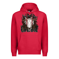 Cardinal Simmer down Cowboy Premium Hoodie - HowdyJamesFarm