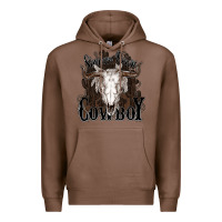 Chestnut Simmer down Cowboy Premium Hoodie - HowdyJamesFarm