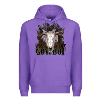 Purple Simmer down Cowboy Premium Hoodie - HowdyJamesFarm