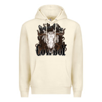 Sandshell Simmer down Cowboy Premium Hoodie - HowdyJamesFarm