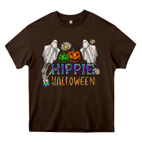 Chocolate Brown hippie halloween Heavy Core Tee - CowhideDigitalArt
