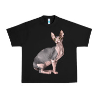 Black Sphynx Cat Urban Heavy Tee - LillyAllenDesigns