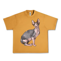 Peanut Butter Sphynx Cat Urban Heavy Tee - LillyAllenDesigns