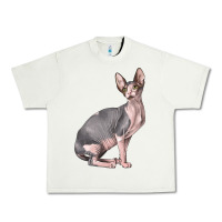 Pistachio Sphynx Cat Urban Heavy Tee - LillyAllenDesigns