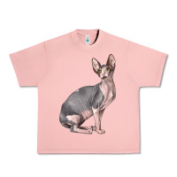 Salmon Sphynx Cat Urban Heavy Tee - LillyAllenDesigns
