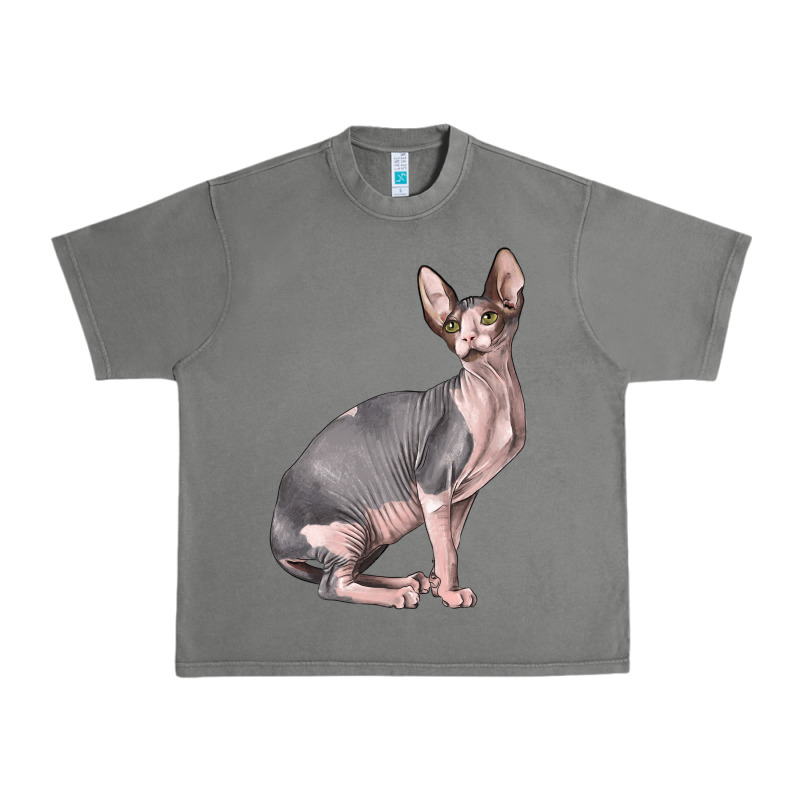 Sphynx Cat Urban Heavy Tee by LillyAllenDesigns | Teevron