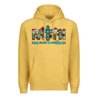 Antique Gold faith can move mountains Premium Hoodie - JahusDesignShop