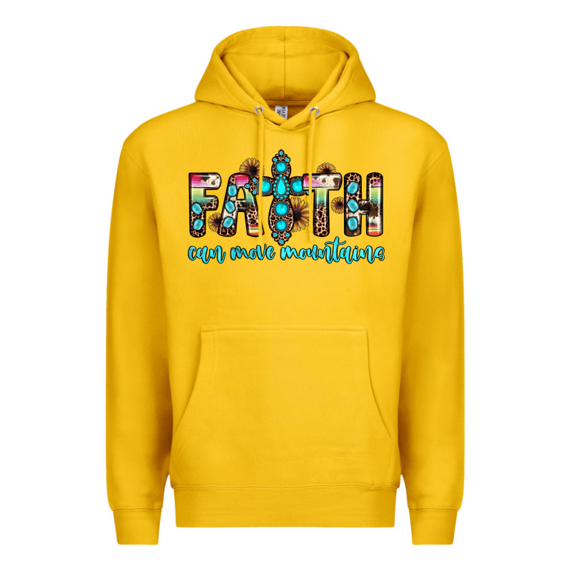 Faith Can Move Mountains Premium Hoodie by JahusDesignShop | Teevron