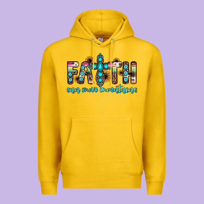 Faith Can Move Mountains Premium Hoodie Designed By Jahusdesignshop