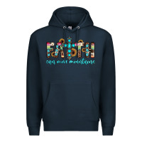 Navy faith can move mountains Premium Hoodie - JahusDesignShop