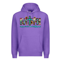 Purple faith can move mountains Premium Hoodie - JahusDesignShop
