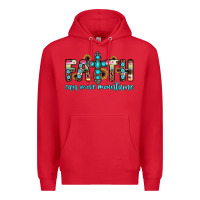Red faith can move mountains Premium Hoodie - JahusDesignShop