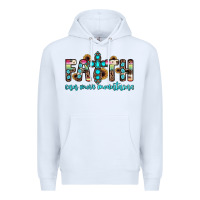 White faith can move mountains Premium Hoodie - JahusDesignShop