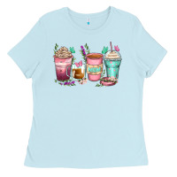 Baby Blue mom coffee cups Ladies Tee - Zillion Design Studio