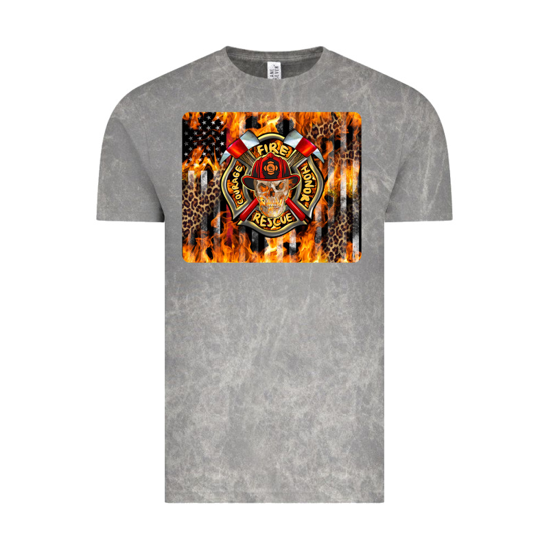 Firefighter Skull Vintage Tee by LillyAllenDesigns | Teevron