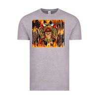 Vintage Zinc Firefighter Skull Vintage Tee - LillyAllenDesigns