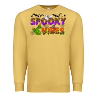 Antique Gold Spooky vibes Premium Sweatshirt - NancyCooperArtShop